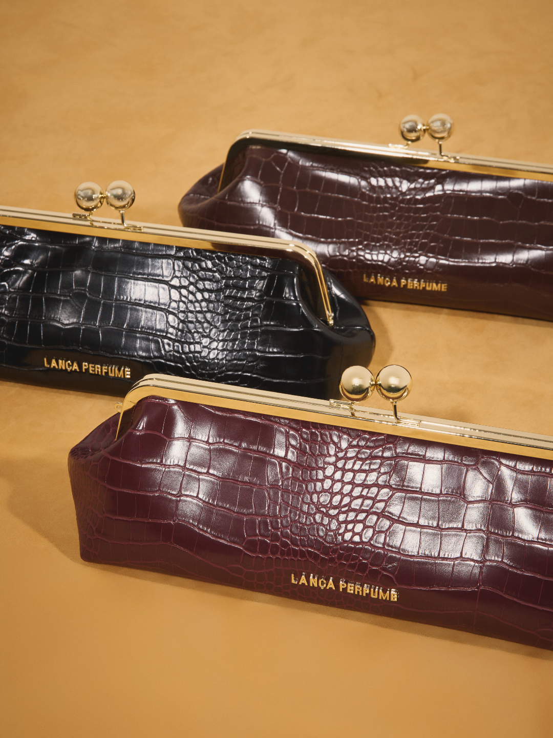 Croco Clutch Bag Lança perfume