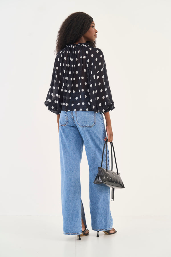 Juliette Embroidered Wide-Leg Jeans Colcci