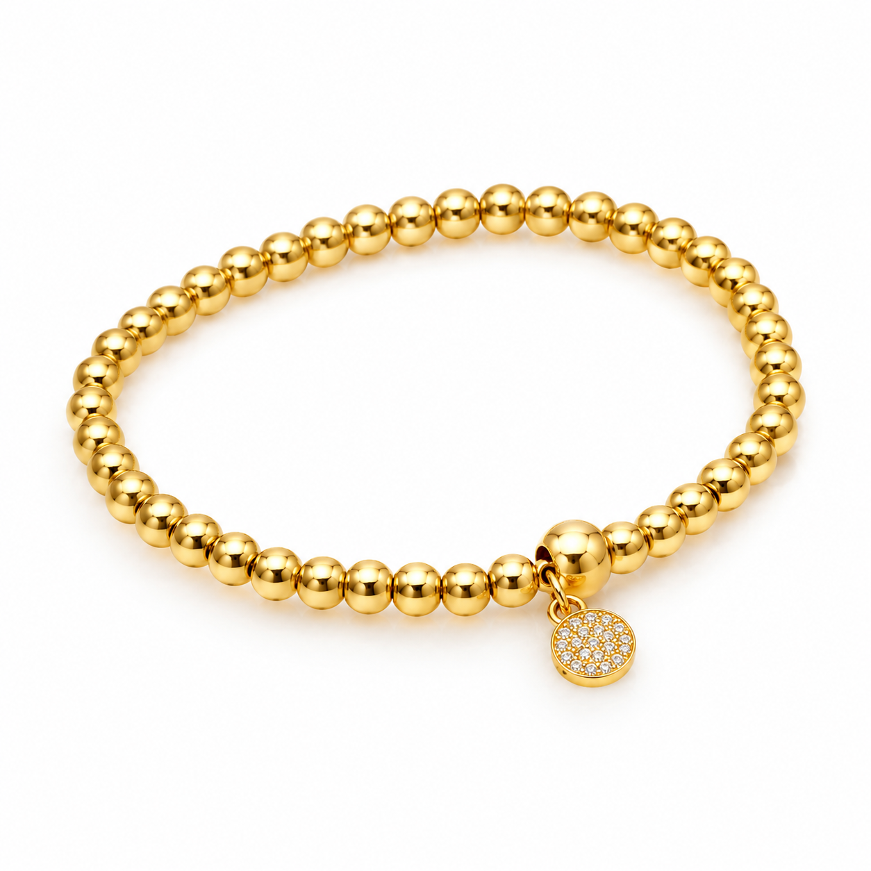 Gold Bead Bracelet  (nº3) Jetlag