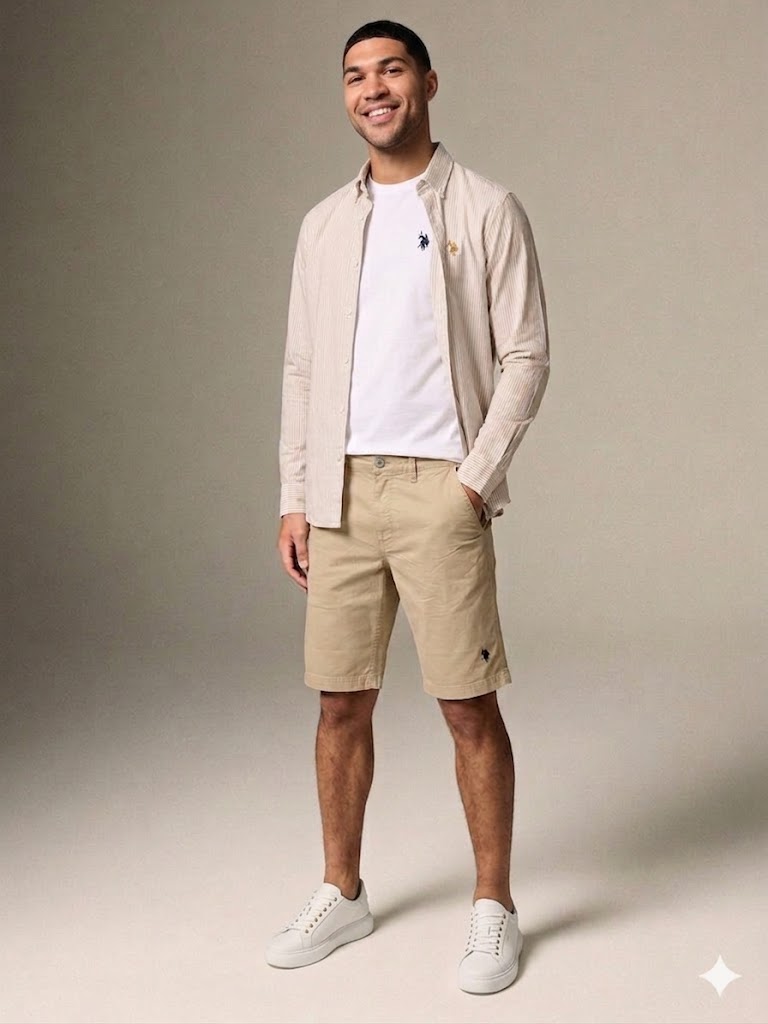 Men's Cotton Twill Chino Shorts U.S. Polo Assn.