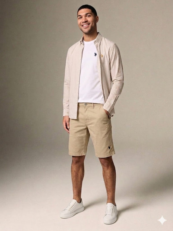 Men's Cotton Twill Chino Shorts U.S. Polo Assn.