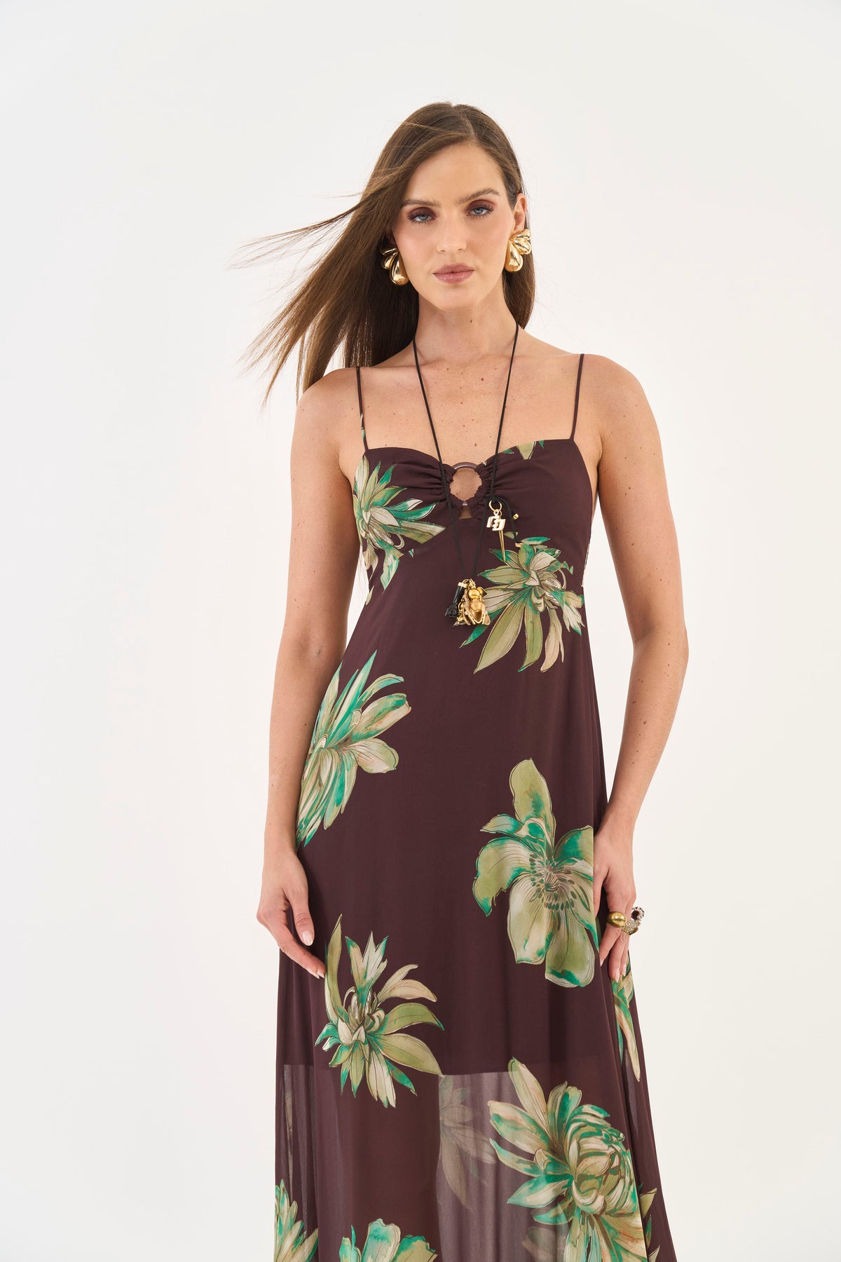 Long Printed Maxi Dress Colcci