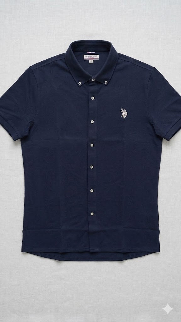 Blue Piqué Short Sleeve Polo Shirt U.S. Polo Assn.