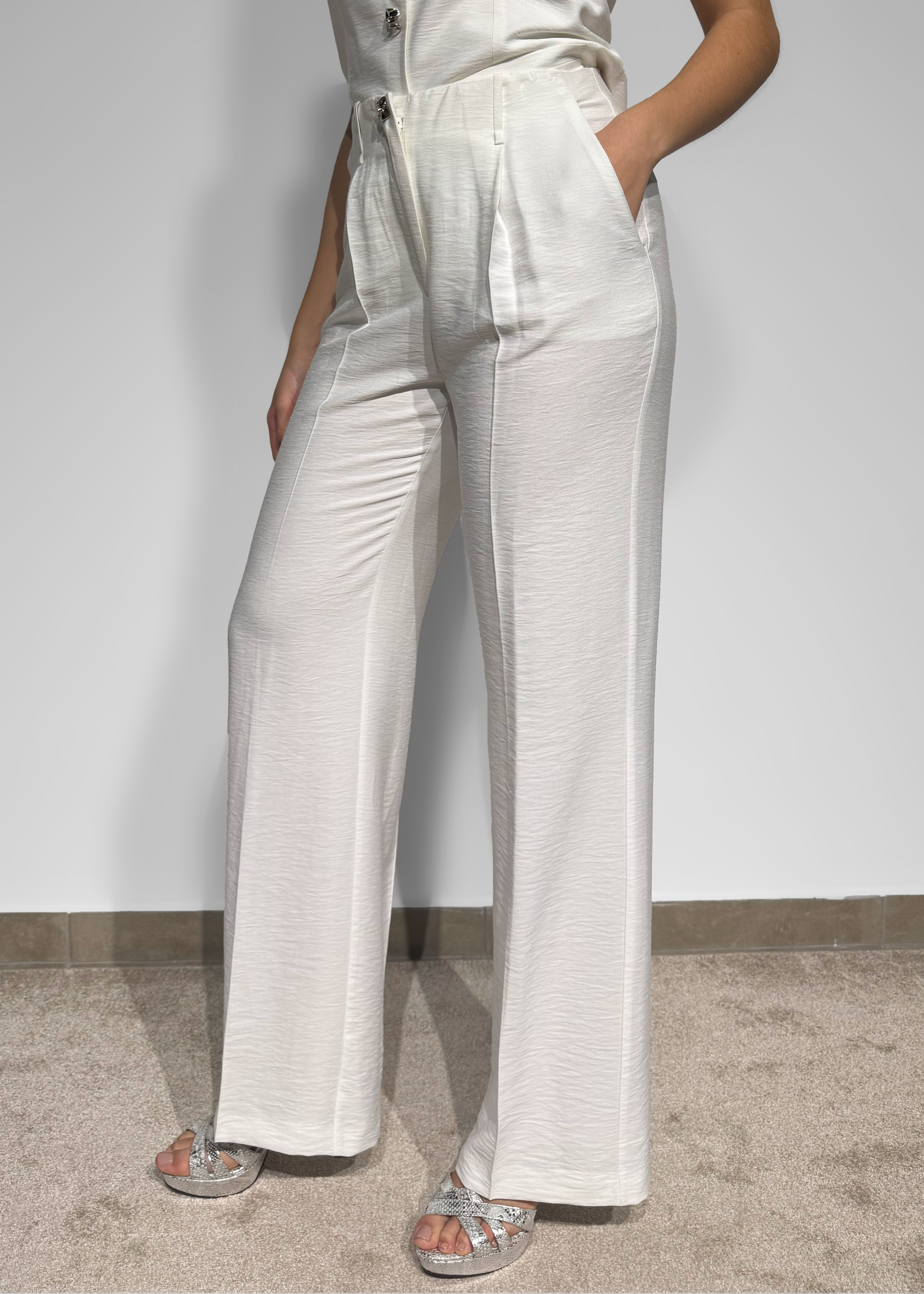 Calça pantalona de alfaiataria Arggido