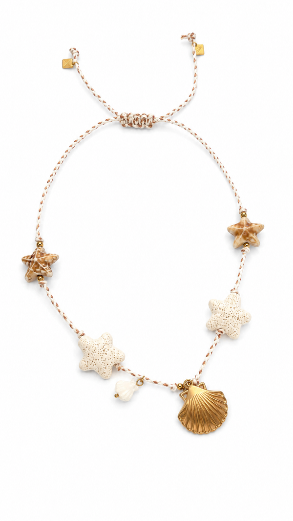 Cord Sea Star Charm Necklace Jetlag