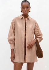 Camisa Colcci oversized às riscas