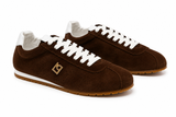 Leather Jogging Sneakers with Ornament Lança Perfume