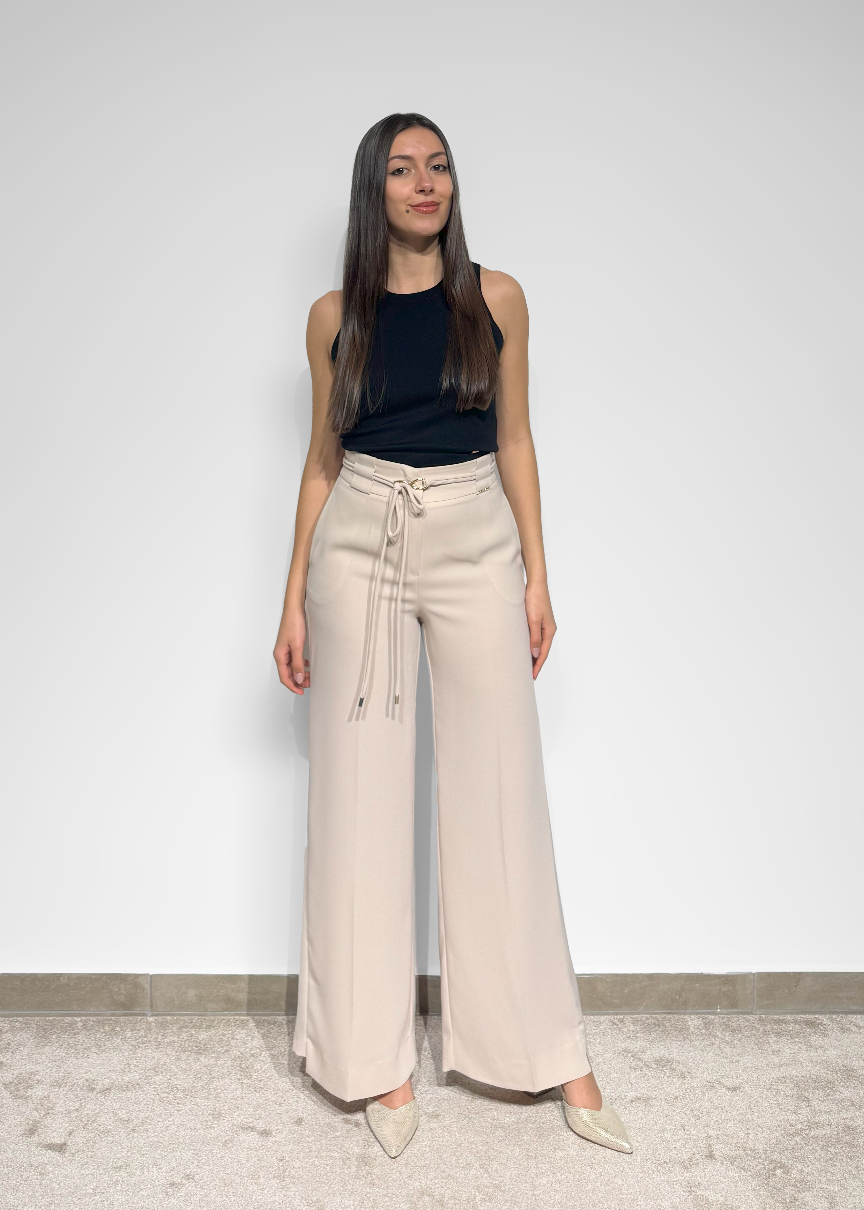 Calça pantalona Silvina Campos