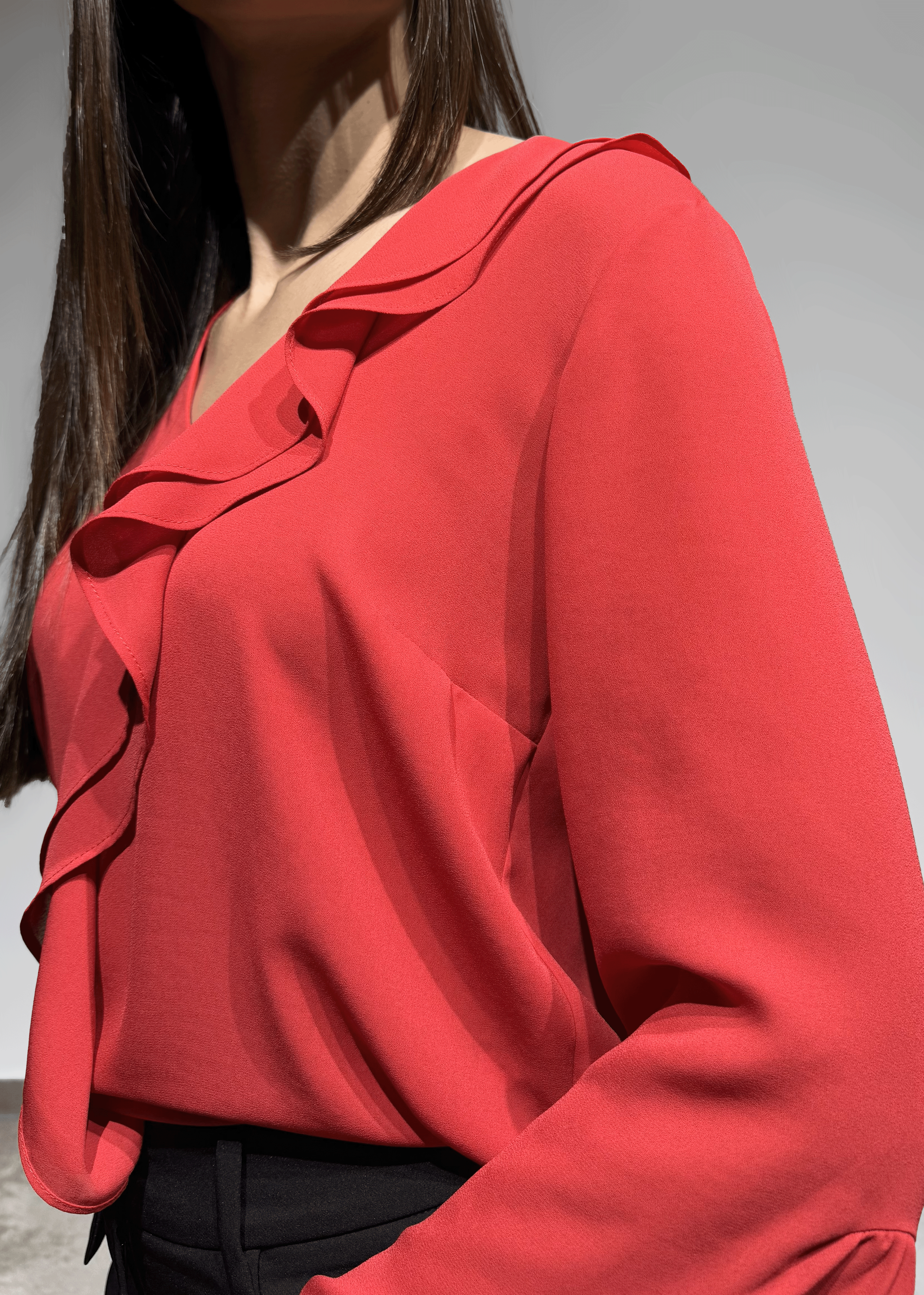 Blusa com folhos Silvina Campos