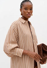 Camisa Colcci oversized às riscas