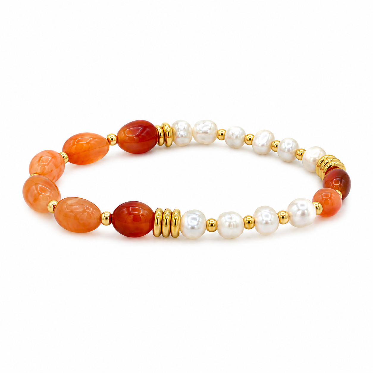Pearl Beaded Elastic Stretch Bracelet Jetlag