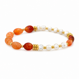 Pearl Beaded Elastic Stretch Bracelet Jetlag