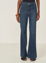 Bruna High-Rise Bootcut Jeans Colcci