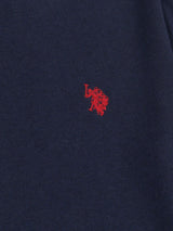 Navy Mens Cotton Crew Neck Jumper U.S. Polo Assn.