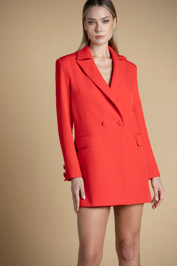 Longline Oversized Double-Breasted Blazer Sahoco