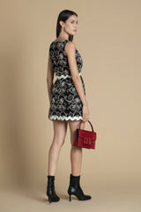 Vestido de rede bordado Sahoco