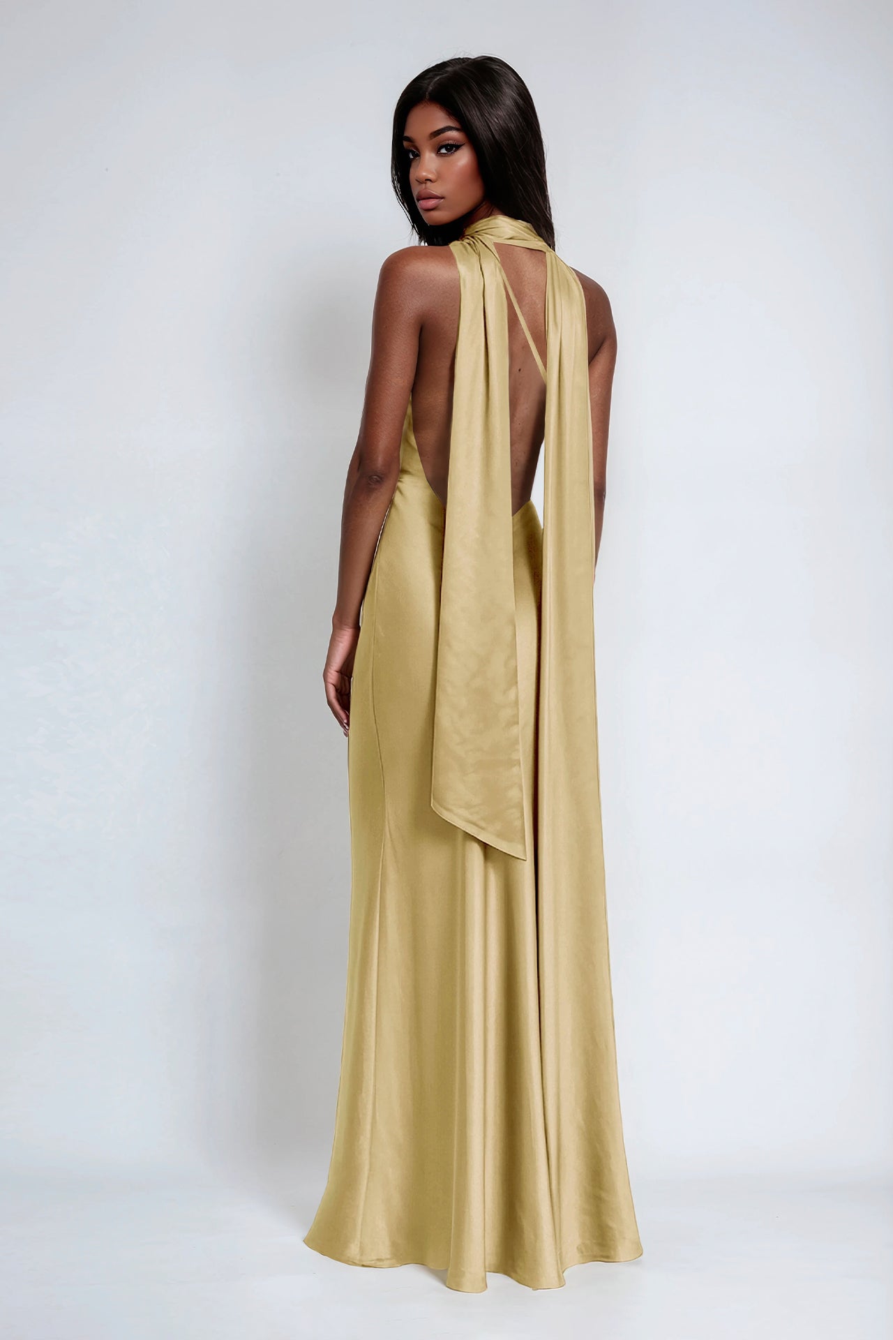 Satin long dress Sahoco