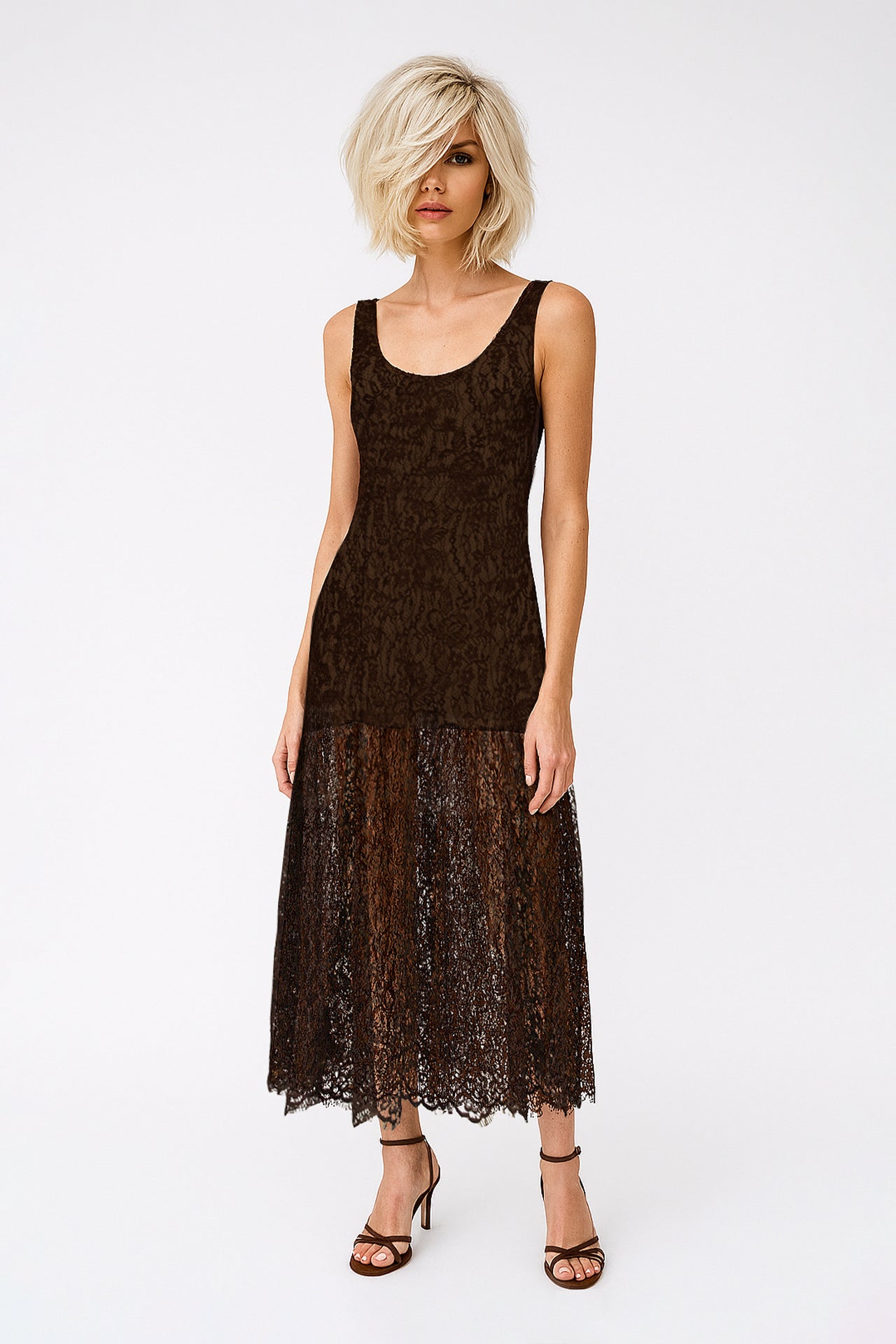Lace Midi Dress Sahoco