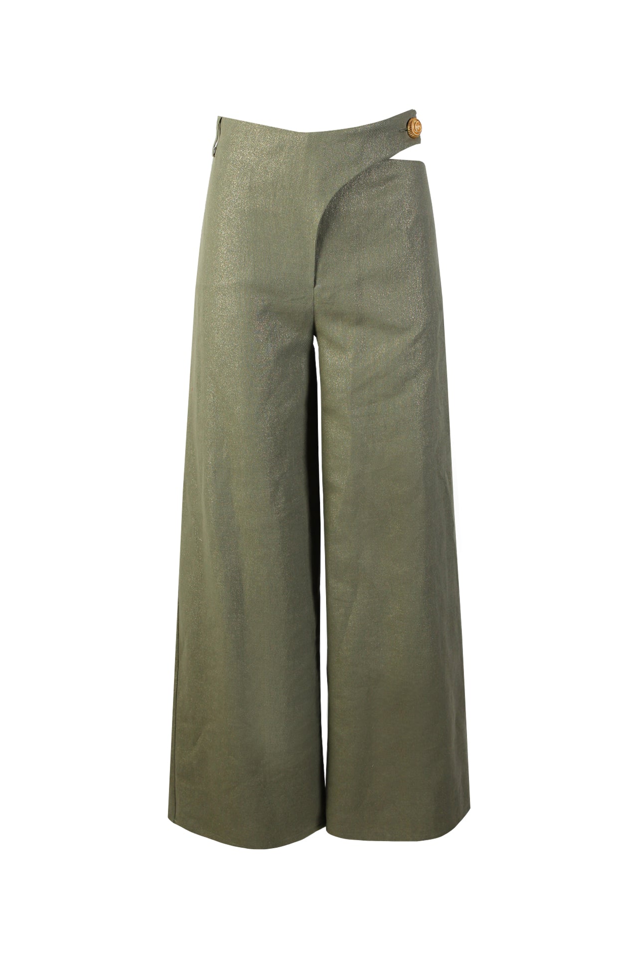 Linen Trousers with Crossover Waist Sahoco