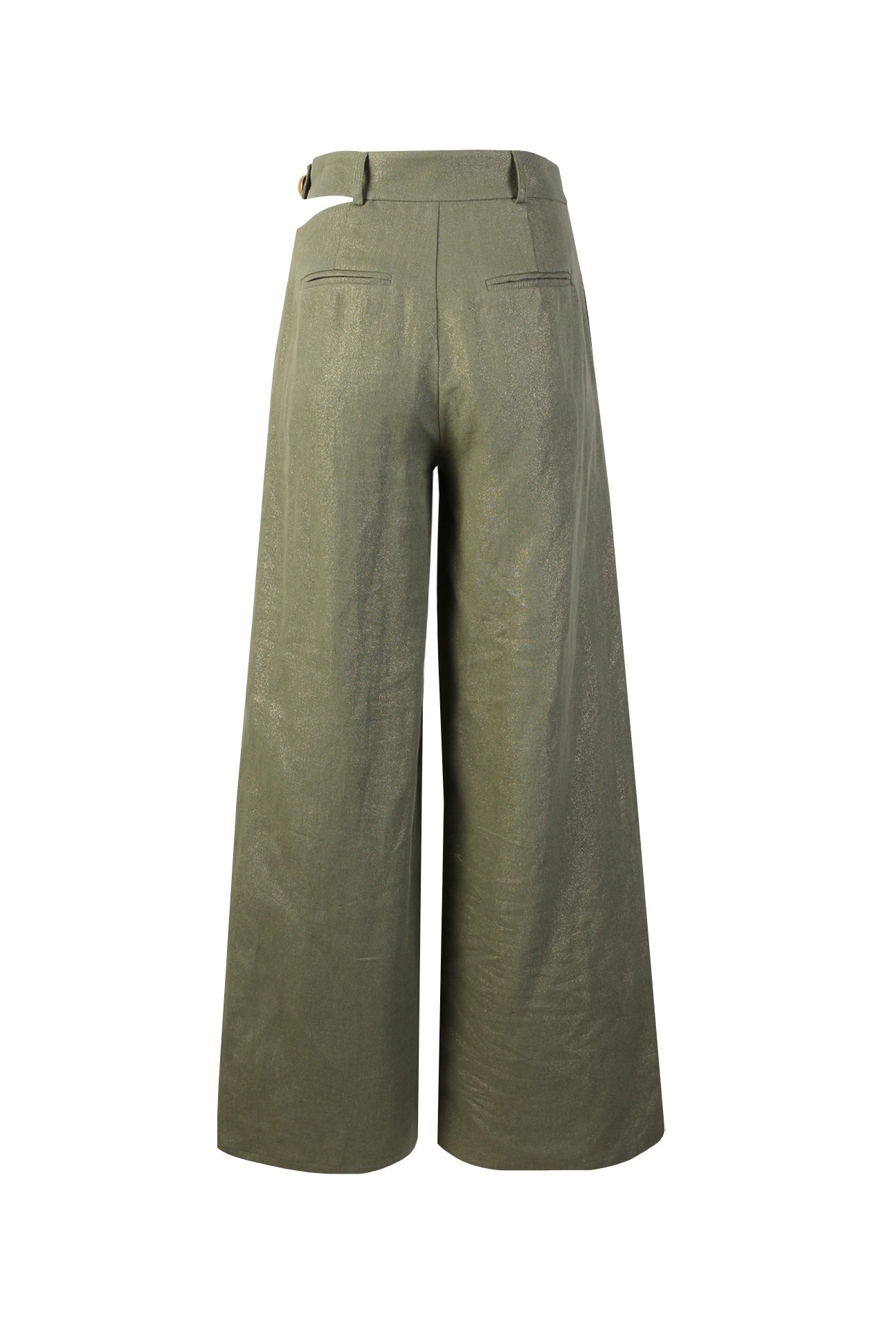 Linen Trousers with Crossover Waist Sahoco