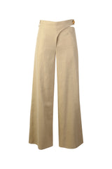 Linen Trousers with Crossover Waist Sahoco
