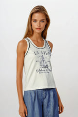 Ribbed Strap Top Sahaco