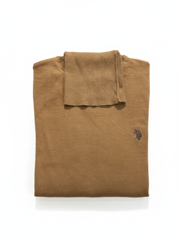Men's Long Sleeve Knit Sweater with Collar U.S. Polo Assn.