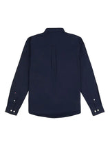 Dark Blue Stretch Cotton Mens Poplin Shirt U.S. Polo Assn.