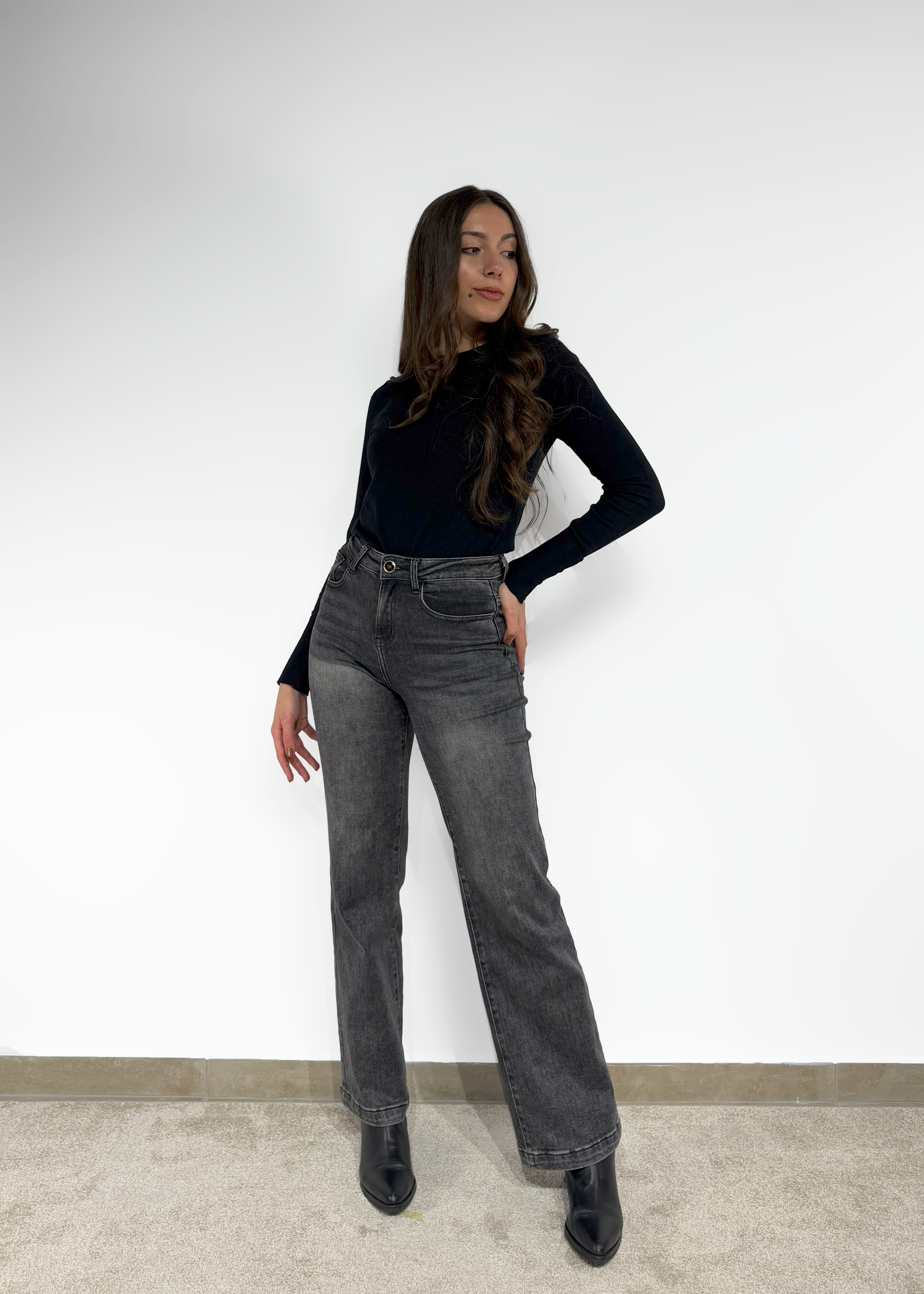 Calça de ganga wide leg Ferrache