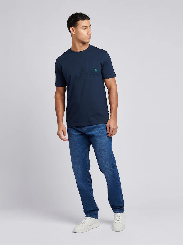 Mid Blue Relaxed Tapered Fit Denim Jeans U.S. Polo Assn.
