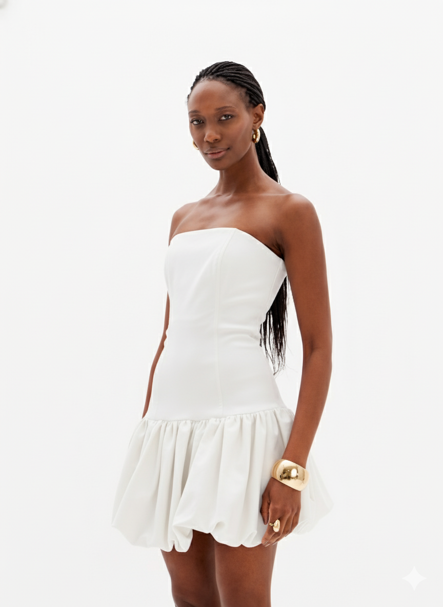 Vestido Curto Balão Lança Perfume