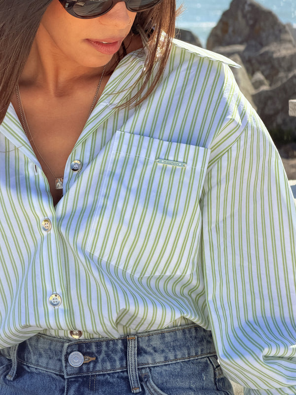 Breeze Oversized Striped Shirt Sahoco