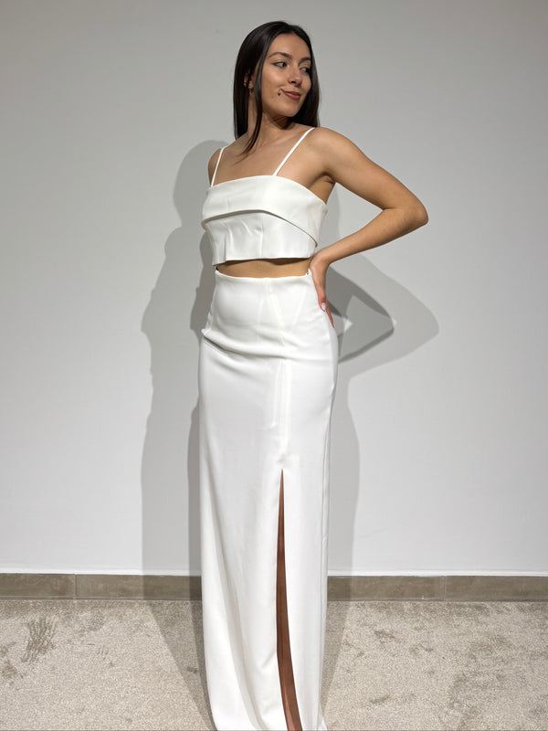 Sleek Straight-Cut Gown with Cutout Detail Carla Ruiz