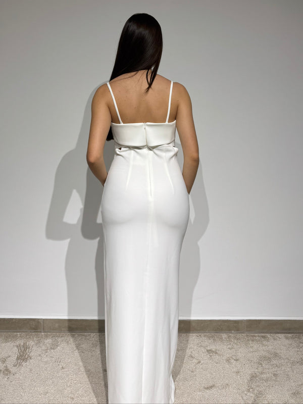 Sleek Straight-Cut Gown with Cutout Detail Carla Ruiz