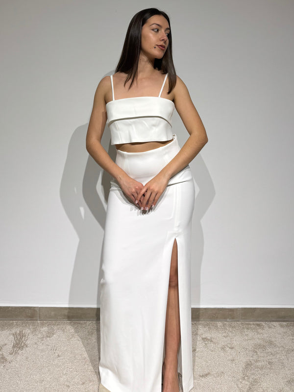 Sleek Straight-Cut Gown with Cutout Detail Carla Ruiz