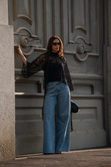 Sparkling Embellished Denim Jeans Sahoco
