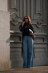 Sparkling Embellished Denim Jeans Sahoco