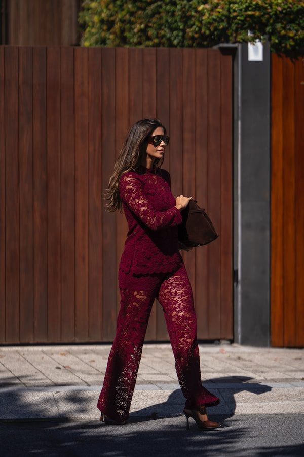Lined Lace Trousers Sahoco