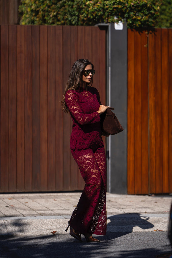 Lined Lace Trousers Sahoco