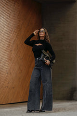 High-Rise Wide Leg Jeans Sahoco