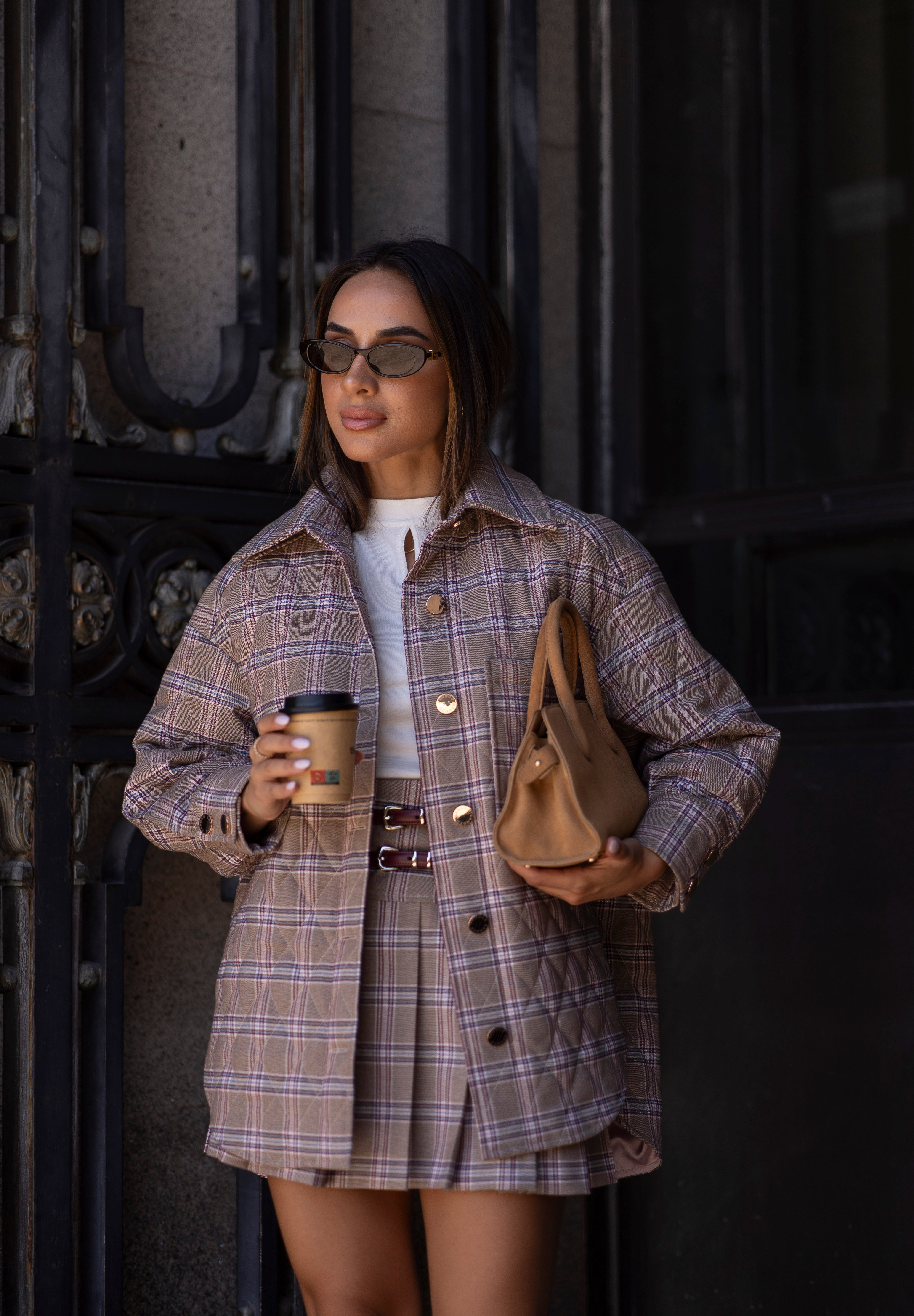 Plaid Overshirt Jacket Sahoco