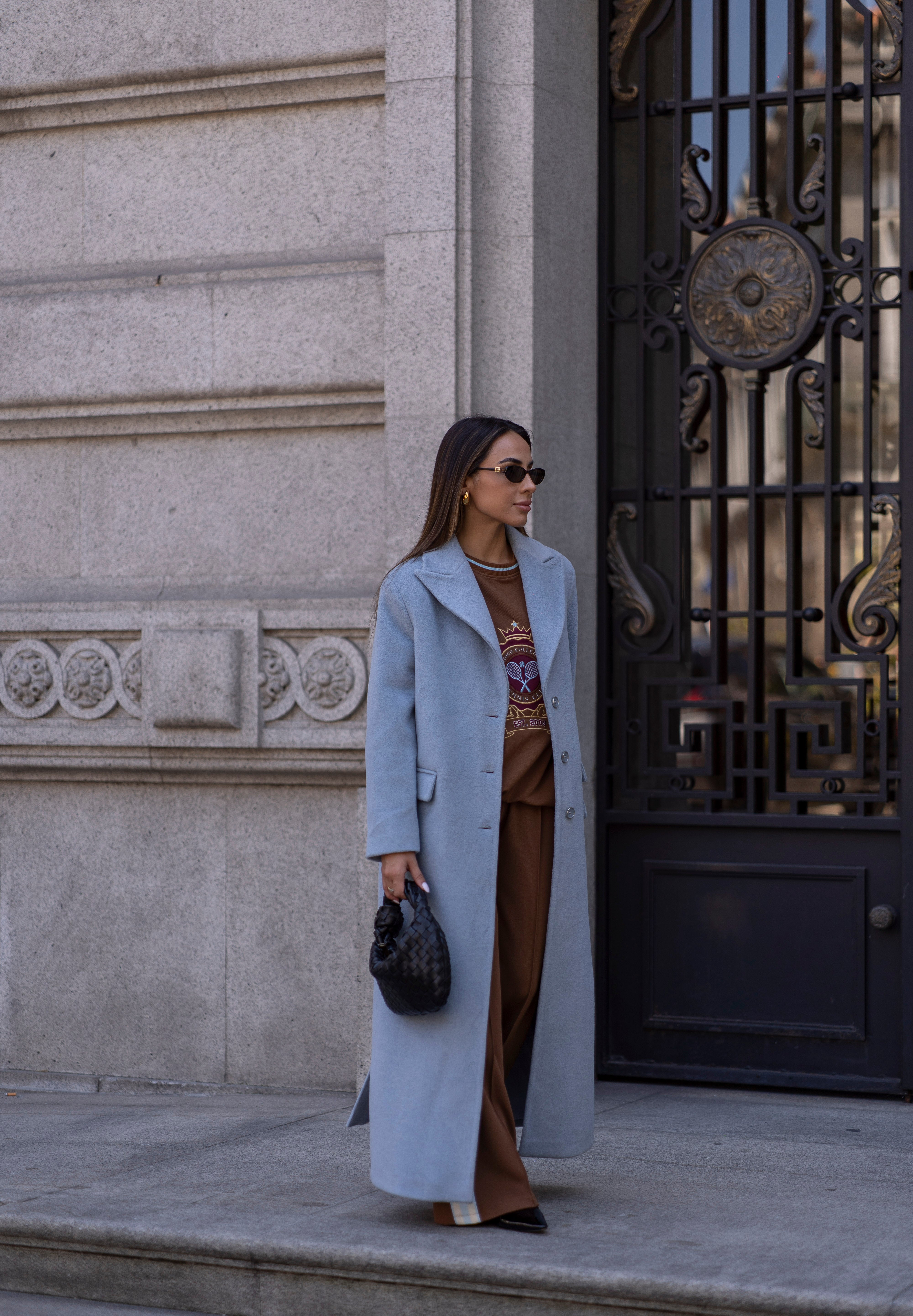 Sahoco Long Coat in Premium Wool Sahoco