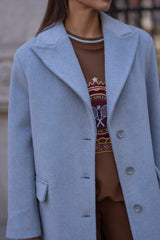 Sahoco Long Coat in Premium Wool Sahoco