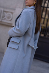 Sahoco Long Coat in Premium Wool Sahoco