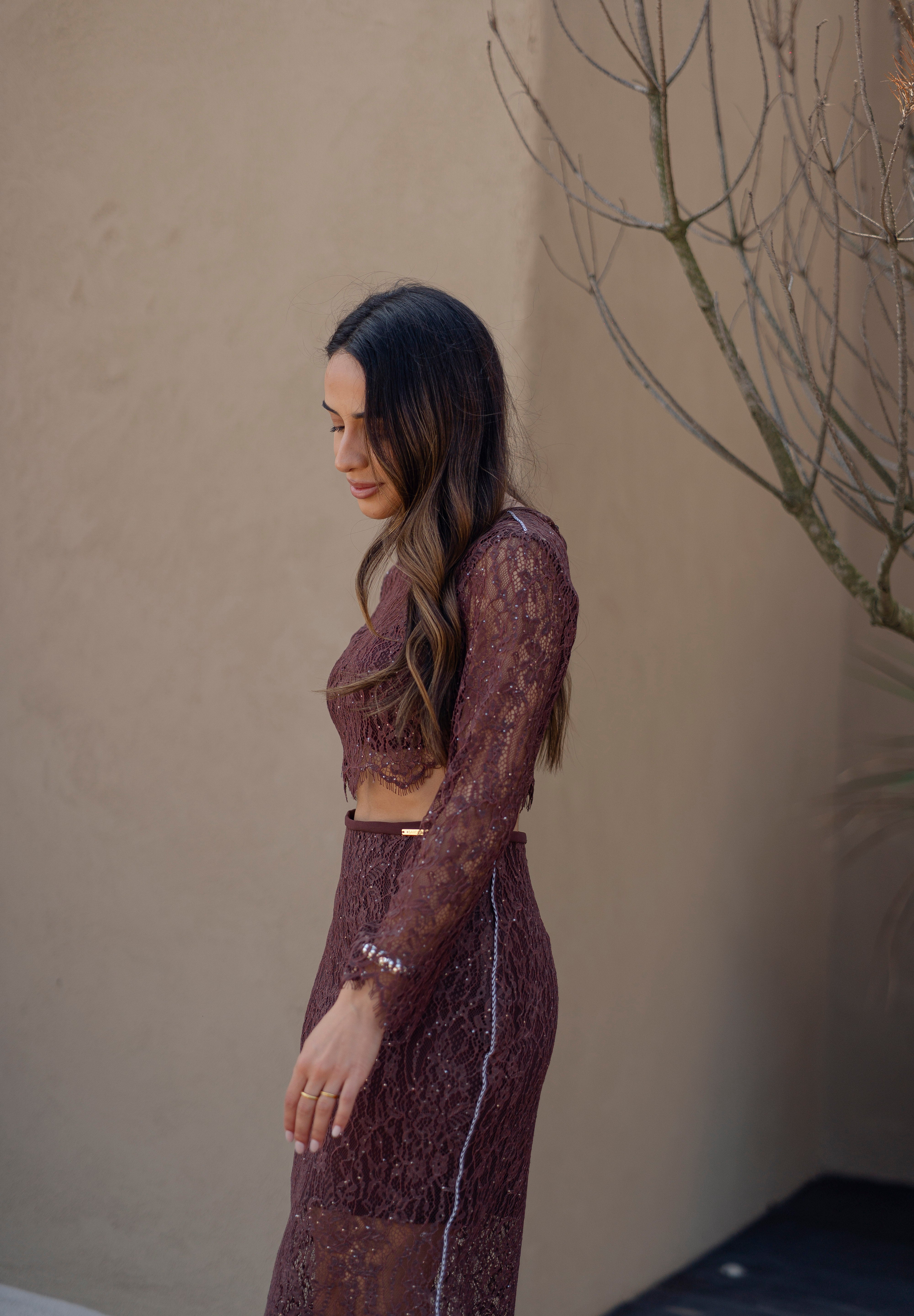 Sparkly Lace Top Sahoco