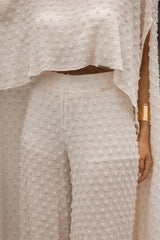 Textured Wide-Leg Pants Sahoco