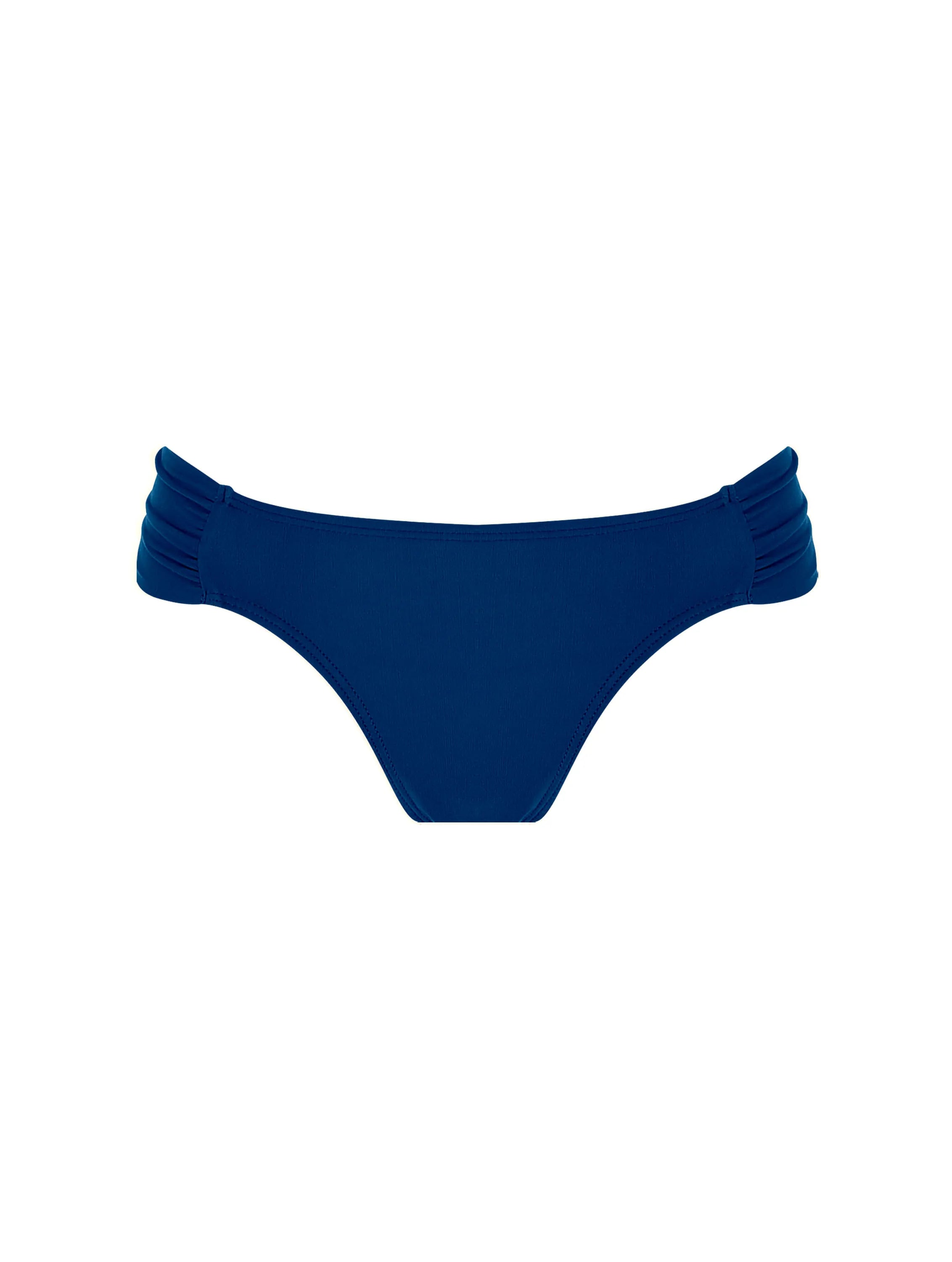 Lisos Ruched Mid-Side Bikini Bottom CIA. Marítima