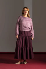 Women’s Long Sleeve Button-Up Blouse Quattro Venti