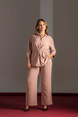 Soft Knit Trousers with Elastic Waistband Quattro Venti