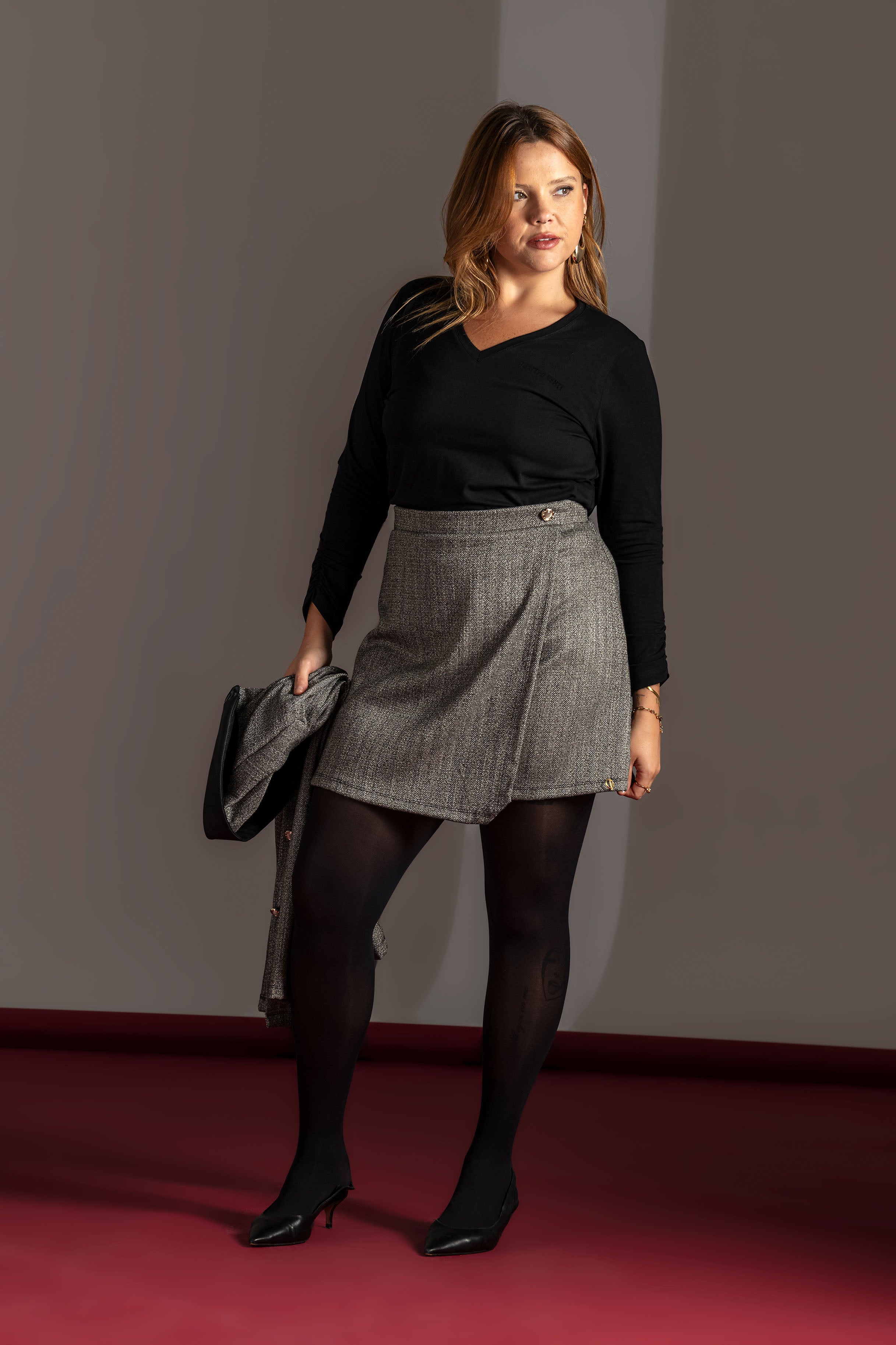 Striped mid Skirt Quattro Venti